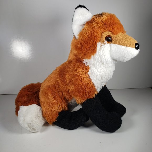 Wild Republic Red Fox Plush Sitting Stuffed Animal Toy Realistic Super Soft - Picture 2 of 8